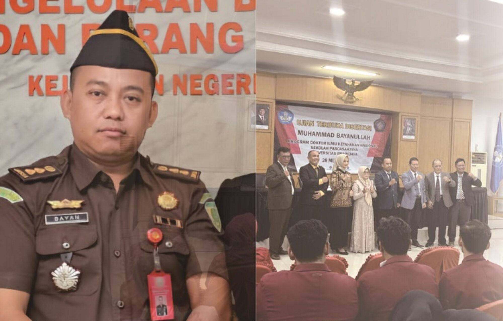 Angkat Reformasi Penuntutan Jaksa Militer, Muhammad Bayanullah Kasi PB3R Kejari Kota Malang Selesaikan Sidang Terbuka Doktoral di UB
