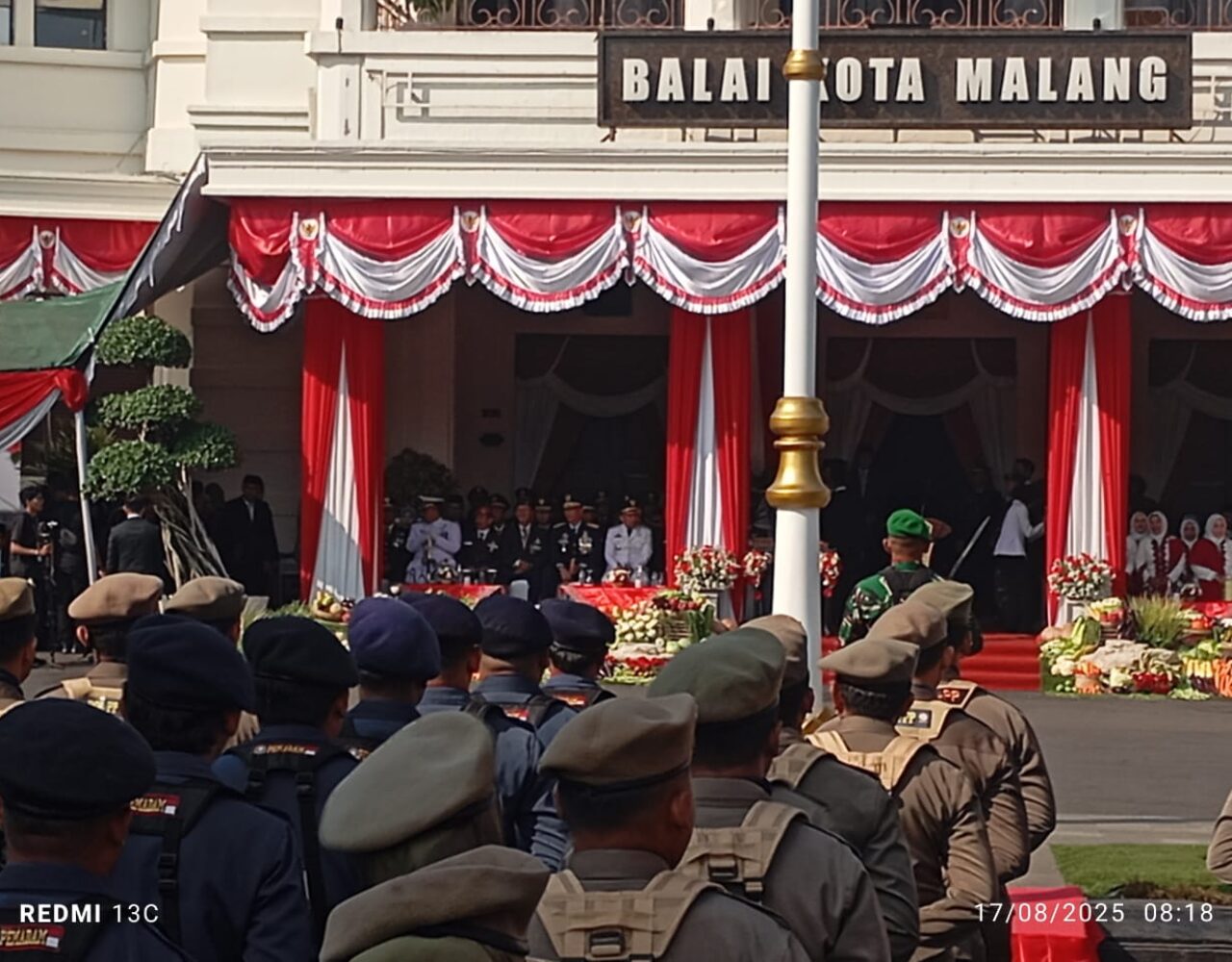 Wali Kota Malang Jadi Irup Dalam Rangka HUT ke-80 Republik Indonesia