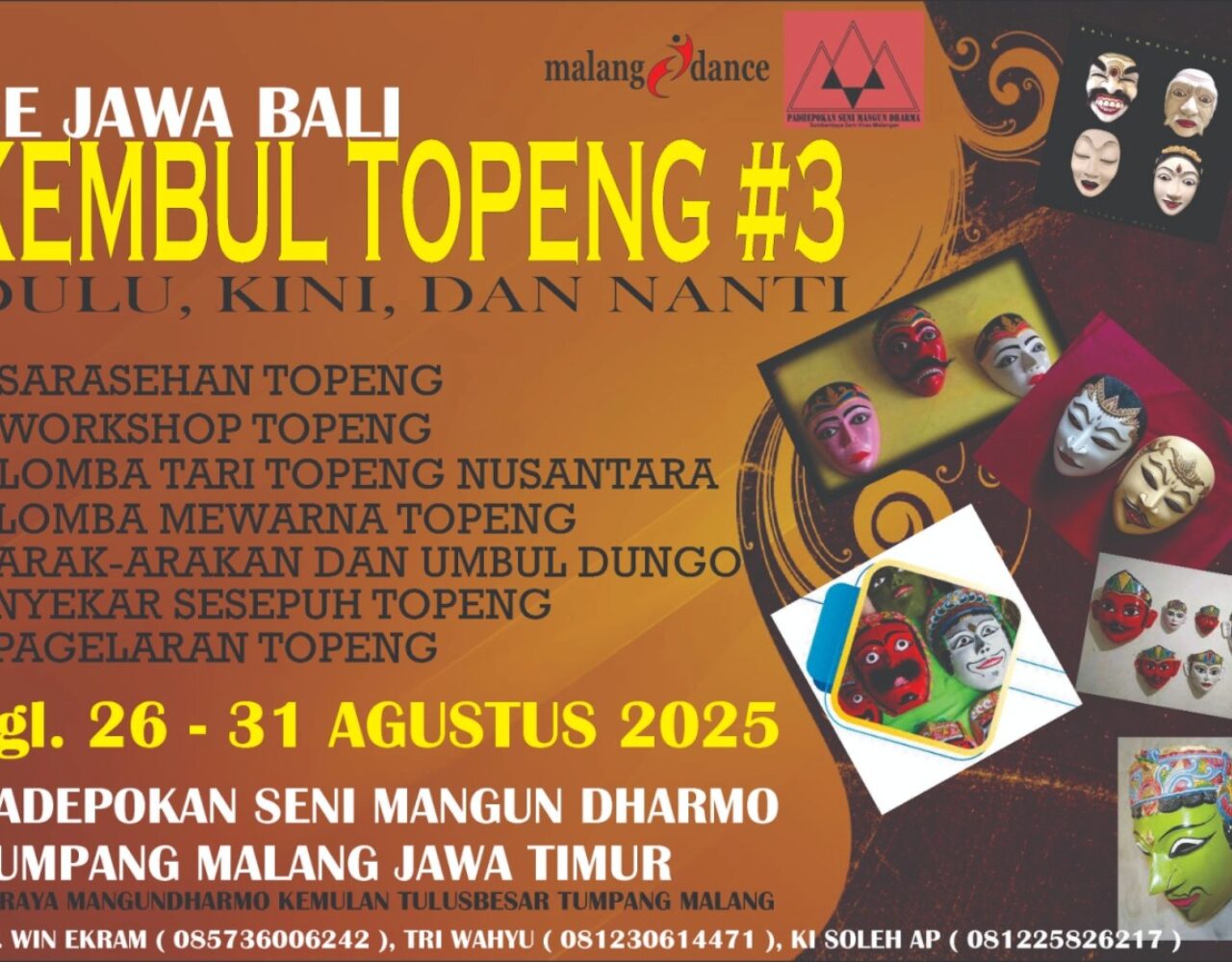 Kembul Topeng #3, Rayakan 36 Tahun Padepokan Seni Mangun Dharmo, Menyatukan Jejak Tradisi dan Masa Depan Seni Topeng Nusantara