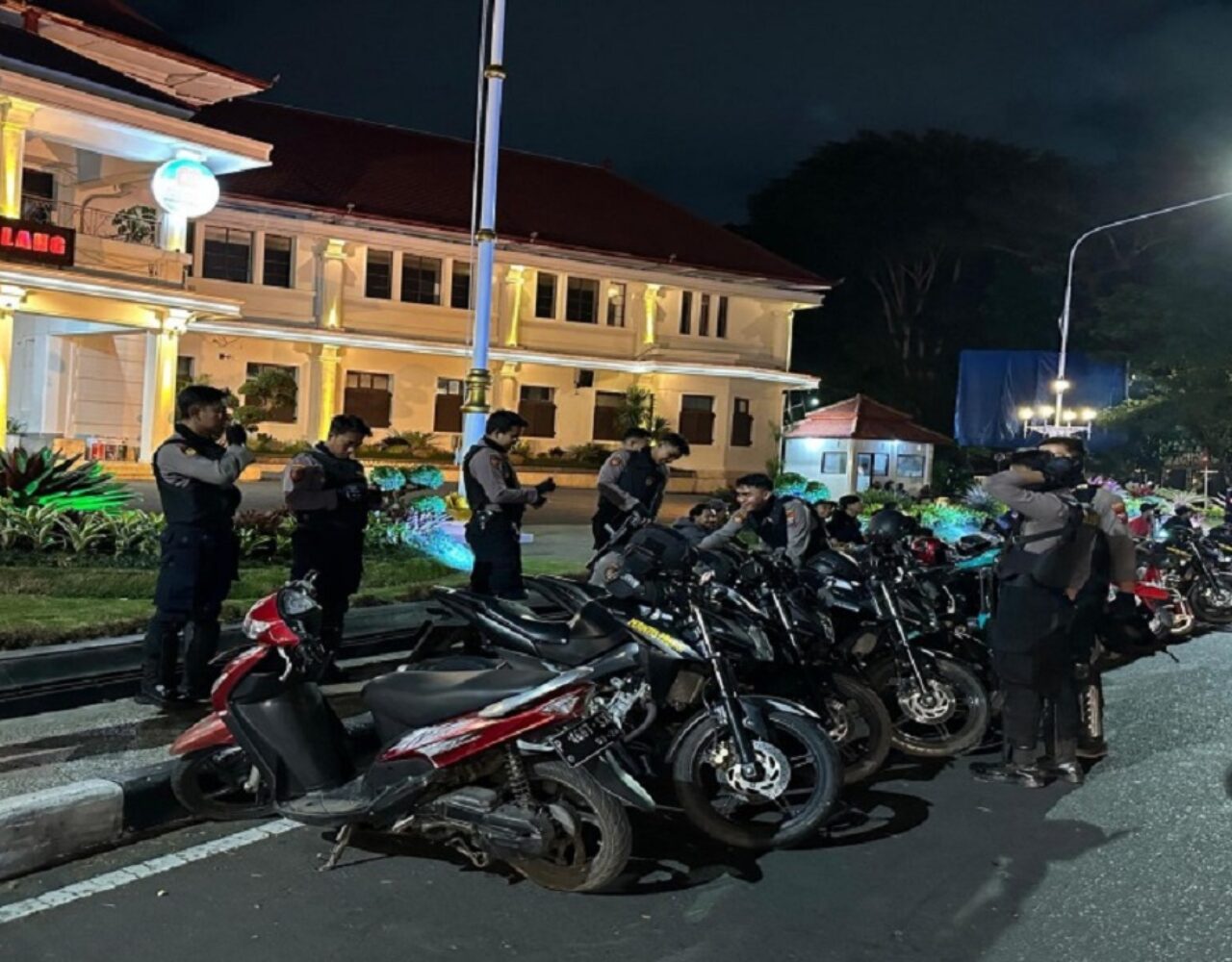 Polresta Malang Kota Patroli KRYD, Sinergi Lintas Instansi Jaga Kondusifitas Pascademo