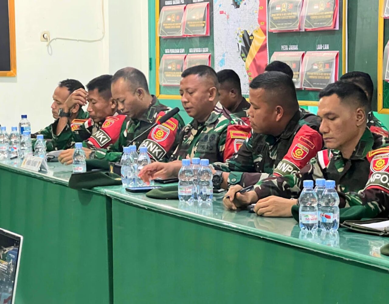 Satgas Pamtas Yonarmed 12 Kostrad Laksanakan Evaluasi dan Penghargaan, Tingkatkan Kinerja di Perbatasan