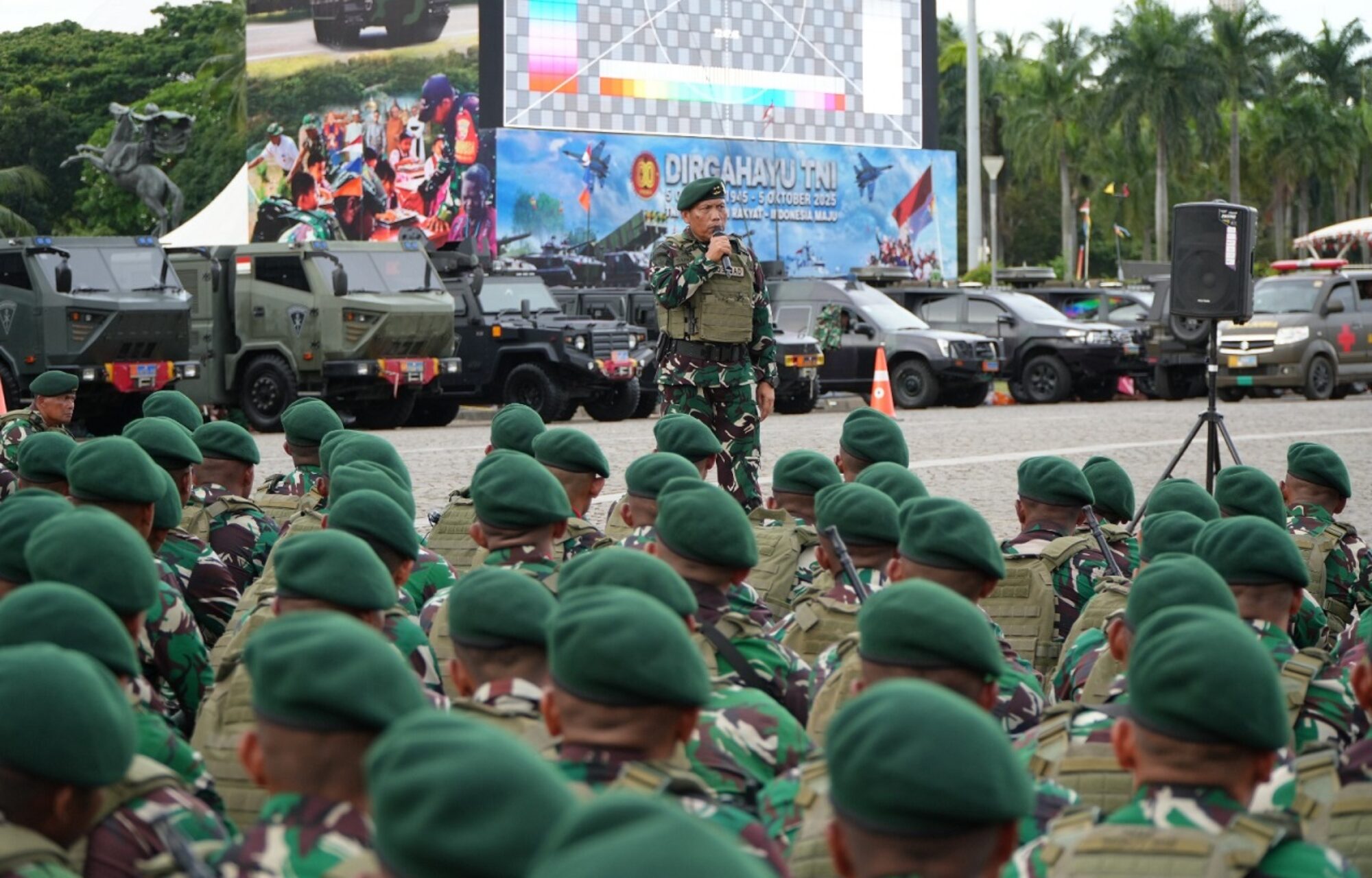 Sosok Tangguh di Barisan Depan: Mayjen TNI Susilo Pimpin Defilé Militer HUT ke-80 TNI