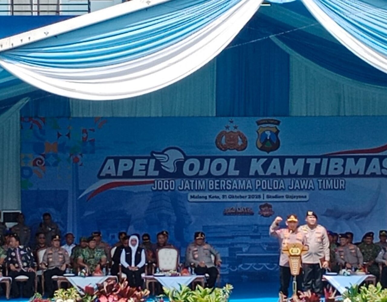 Panglima Divif 2 Kostrad Hadiri Apel Ojol Kamtibmas untuk Jawa Timur yang Aman