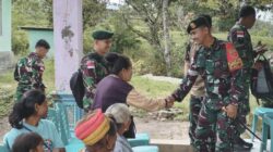 Jamin Kesehatan Masyarakat, Satgas Pamtas Yonarhanud 2 Kostrad Adakan Pengobatan Massal