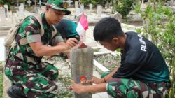 Sambut HUT ke-79 Arhanud TNI AD, Satgas Pamtas Yonarhanud 2 Kostrad Gelar Karya Bakti Serentak 