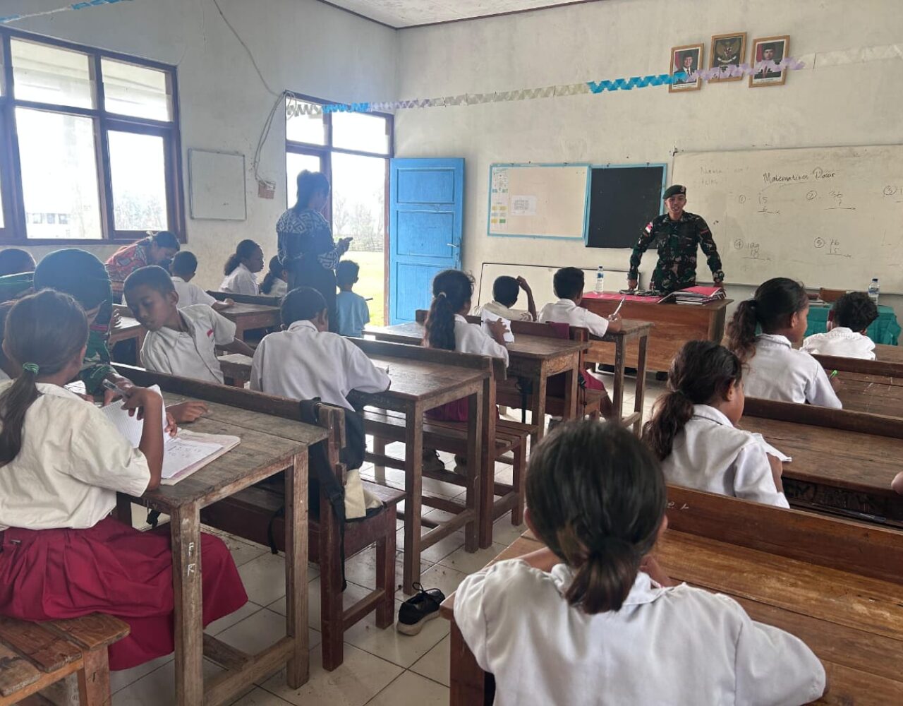 Matematika jadi Lebih Mudah, Satgas Pos Haslot Hadirkan Pembelajaran Interaktif