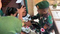 Tingkatkan Kesehatan Anak, Pos Haslot dan Motamasin Laksanakan Pemeriksaan Balita di Alas Selatan