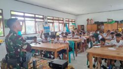 Dukung Pendidikan, Satgas RI-RDTL Pos Nunura Ajak Siswa Belajar dan Nikmati Kolak Bersama