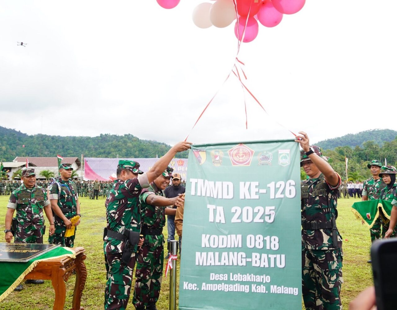 TMMD ke-126 di Desa Lebakharjo Malang