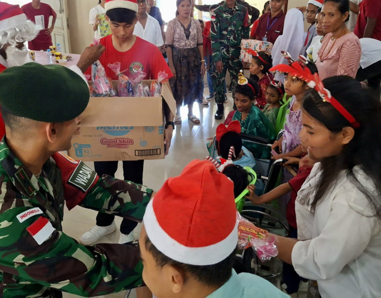Santa dari Perbatasan, Satgas Pamtas Tebar Sukacita Natal