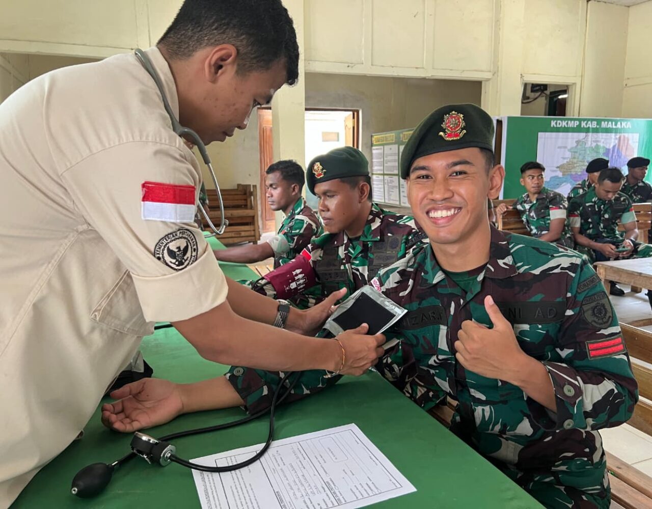 Tingkatkan Kepedulian, Satgas Pamtas RI–RDTL Turut Sukseskan Donor Darah Kodim 1605 Belu