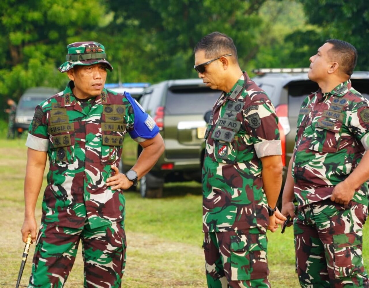 Panglima Terus Meninjau Latihan Terjun di Grati Pasuruan