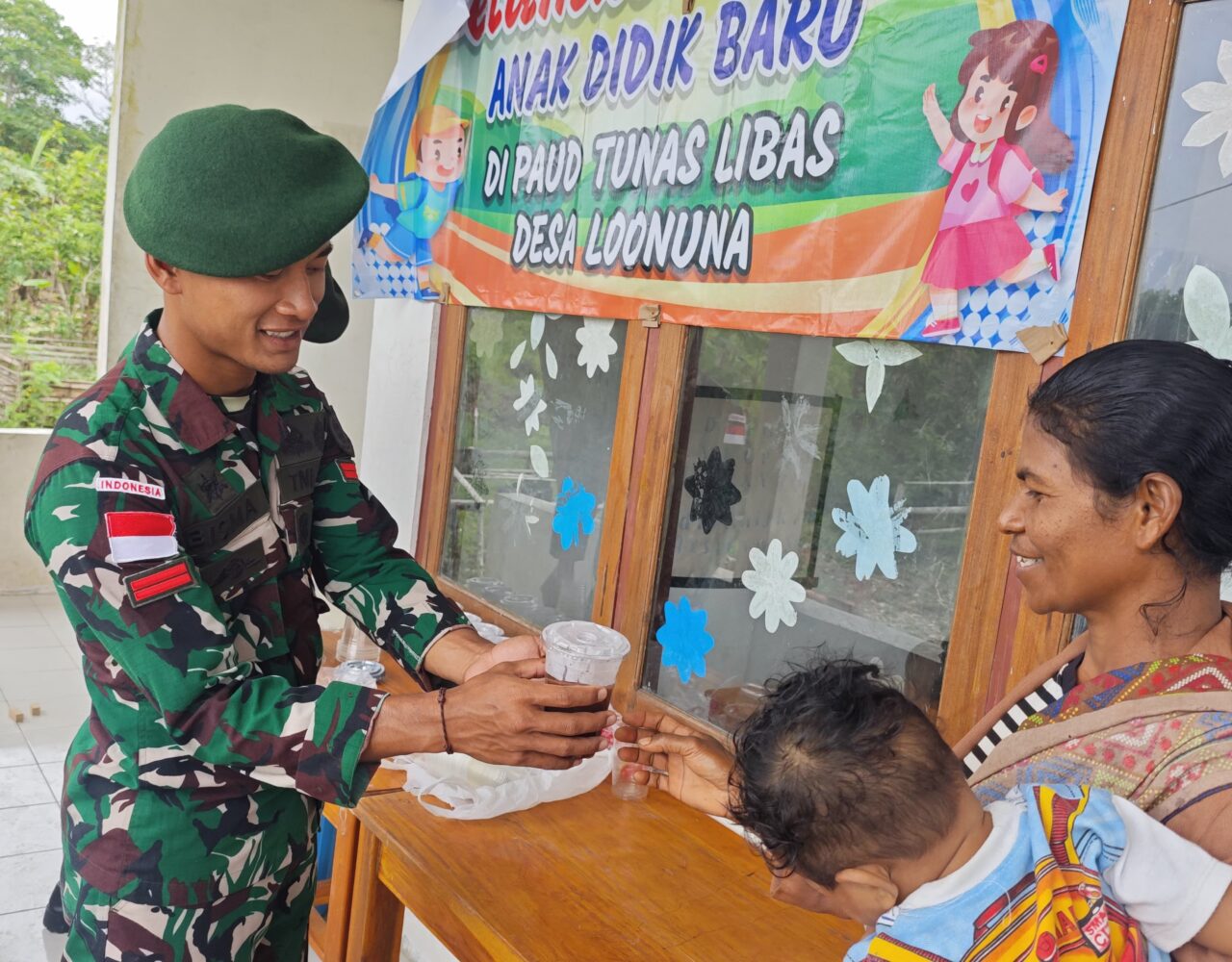 Yonarmed 12 Kostrad Dukung Kesehatan Ibu dan Anak di Wilayah Perbatasan Belu