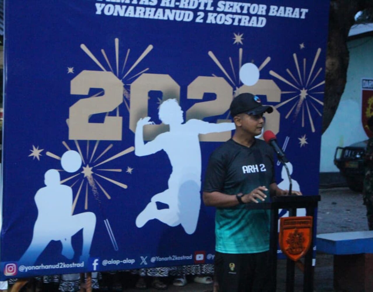 Semarak Olahraga di Perbatasan, Dansatgas Pamtas Yonarhanud 2 Kostrad Tutup Open Tournament Volleyball Alap-Alap Cup 2026