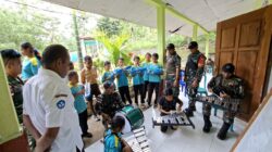 Asah Keterampilan, Satgas Pamtas Yonarhanud 2 Kostrad Beri Dukungan Gadik Ajarkan Drumband